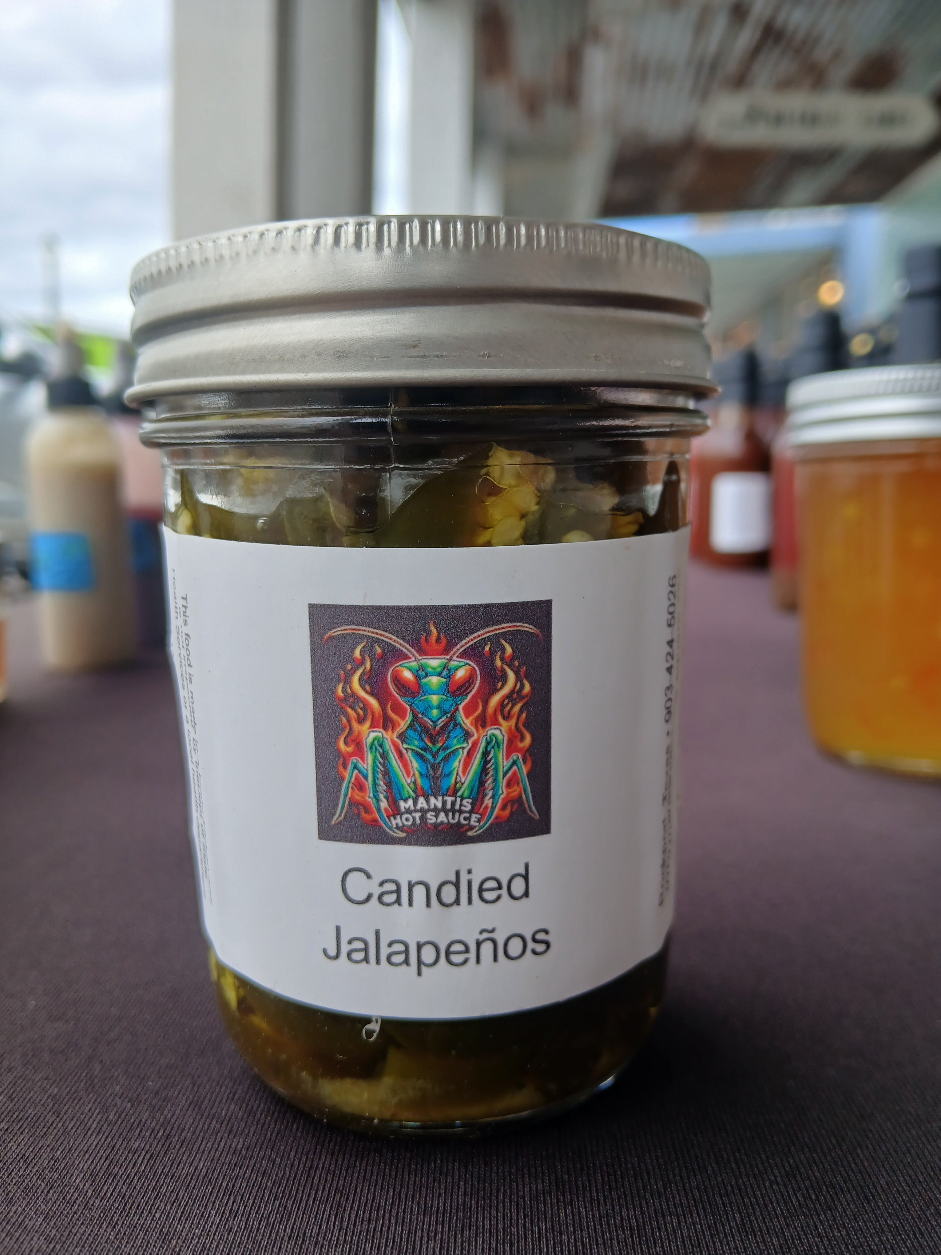 Candied Jalapenos Cowboy Candy - Sweet & Spicy Peppers 8 oz jar