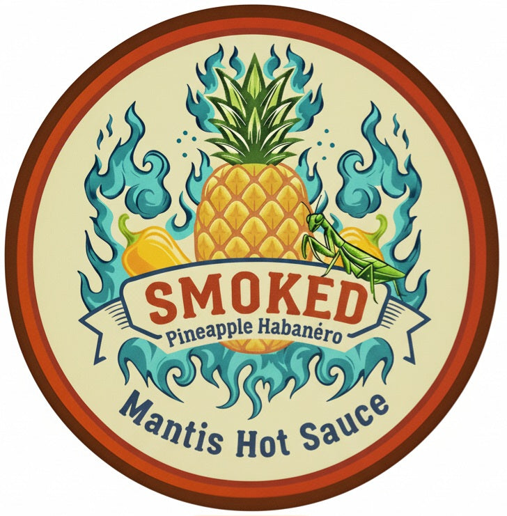 Smoked Pineapple Habanero Sauce Label