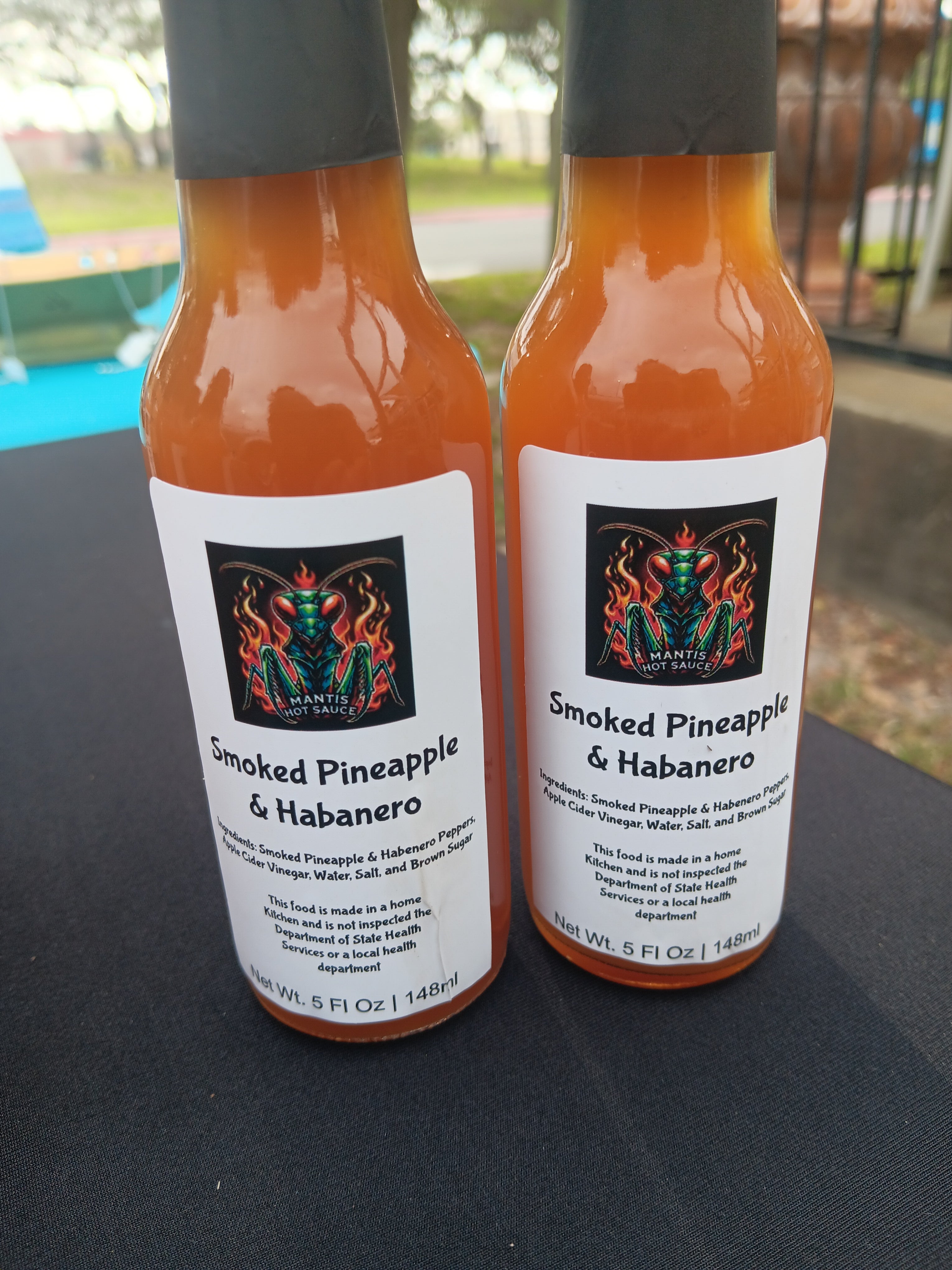 Smoked Pineapple Habanero 5 oz bottle, old label
